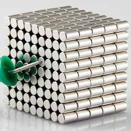 magpross 150 Pieces 2x5mm Small Cylindrical Multi-use Refrigerator Magnets for Office,Whiteboard, Fridge, Science, Crafts, Art, Projects