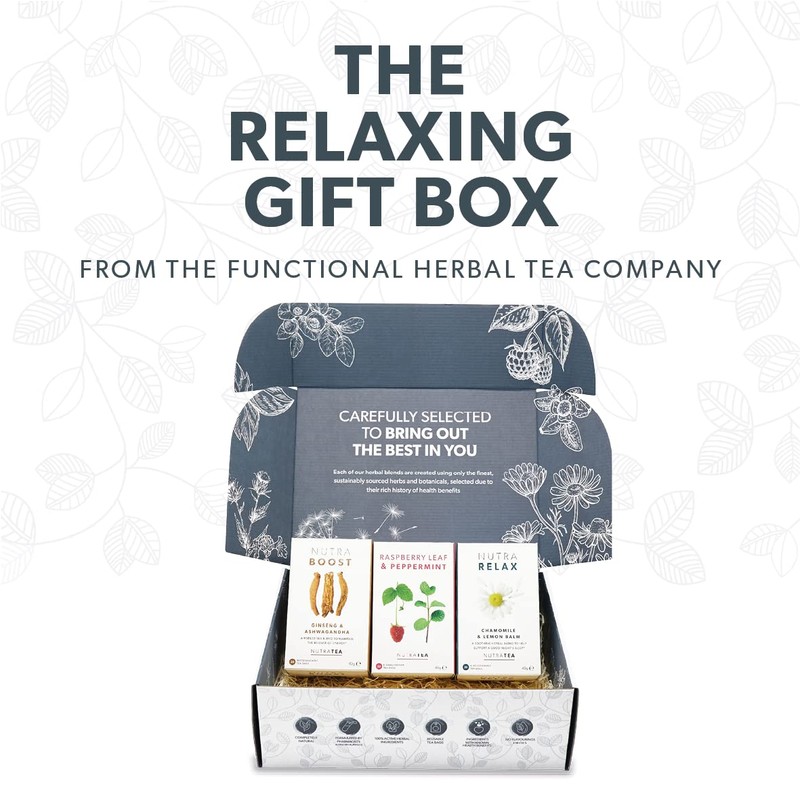 NutraTea - The Relaxing Gift Box - Herbal Teas Perfect
