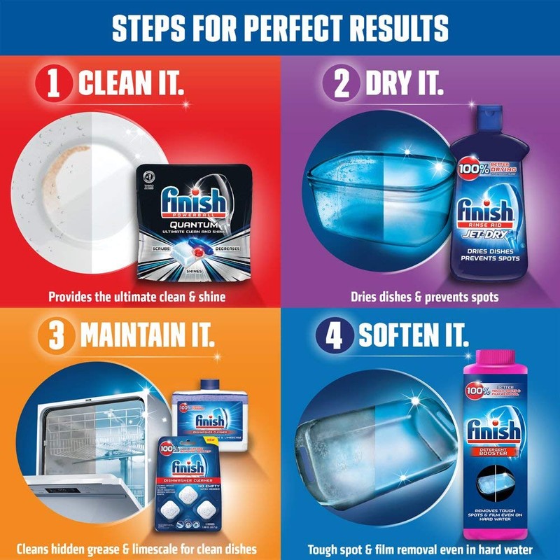 Finish All In 1 Gelpacs, Orange 54 Tabs, Dishwasher Detergent