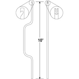 Prime-Line H 3787 Steel Tilt Balance Tension Tool, 10 Inch Length, Chrome Plated (Single Pack)