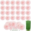 HinyoCo 36 Pcs Artificial Chrysanthemums Heads Ball Flowers，Silk Chrysanthemum Ball