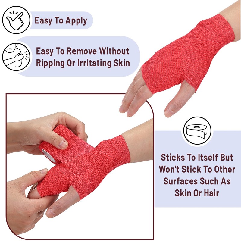 Mr. Pen- Self Adhesive Bandage Wrap, Assorted Colors, 2" x