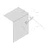 Cabinet Lid Stay with Guide Slot Nickel Plated Right Handed