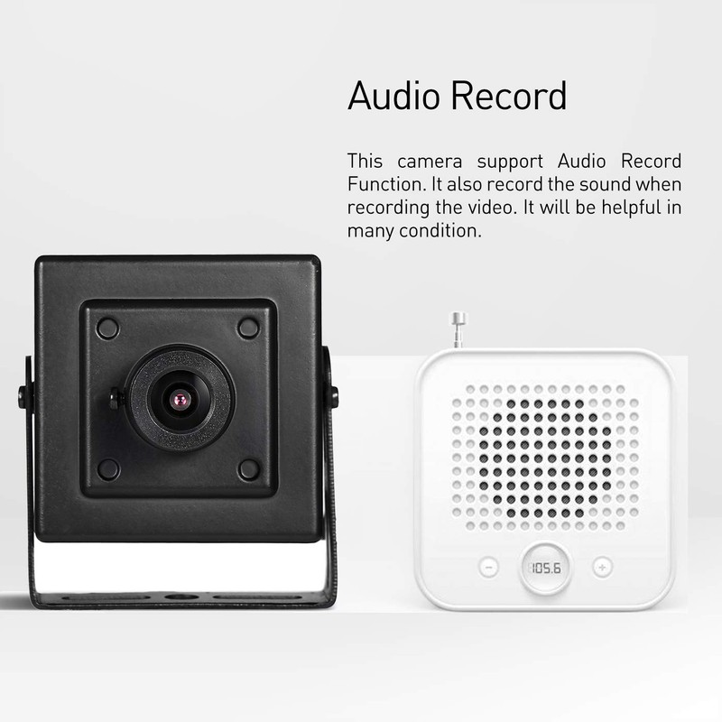 Mini POE IP Camera with Audio, Indoor Security Camera P2P