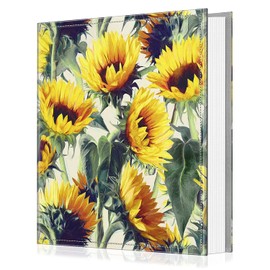 Fintie Photo Album 4x6 Photos - 600 Pockets Large Capacity Albums Book Cover for Family Wedding Anniversary Baby Vacation Pictures, Sunflowers