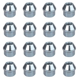 (16 Pack) Tusk Factory Style Tapered Chrome Lug Nut 10mm x 1.25mm Thread Pitch for Yamaha BEAR TRACKER 1999-2004