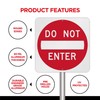OLANZU Do Not Enter Sign 30”x30” - Pack of 2