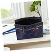 Healeved Oxford Fabric Document Bag with Handle Dual File Tote