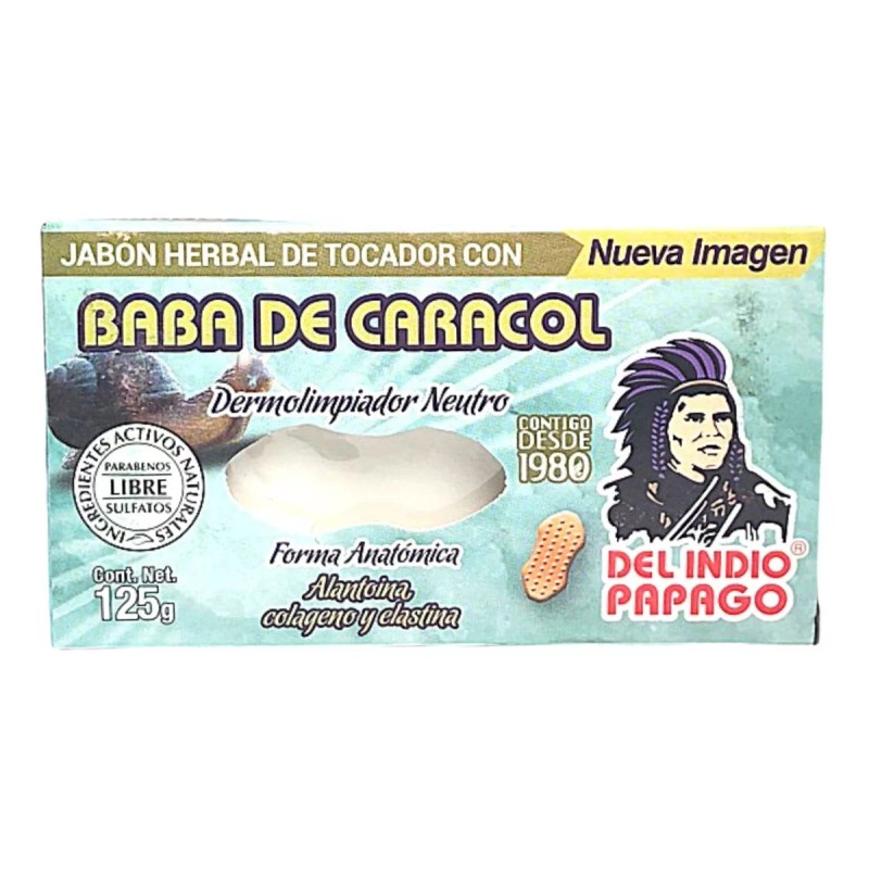 Del Indio Papago Jabón Facial Baba De Caracol Del Indio