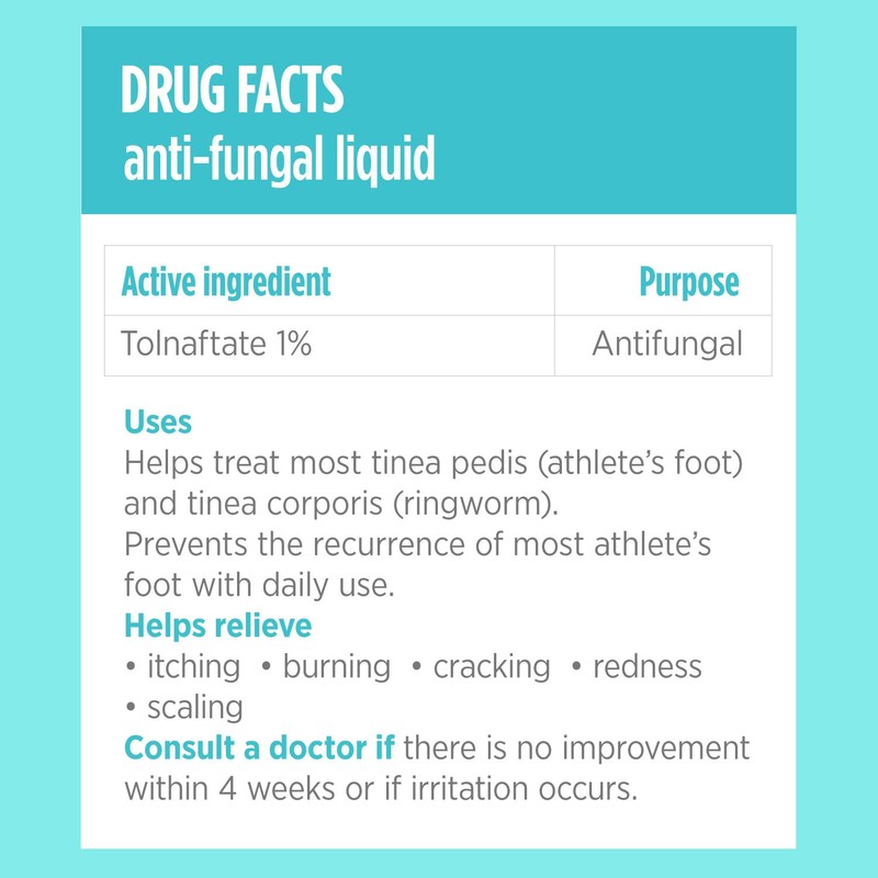 Comfort Zone Tolnaftate 1% Anti Fungal Liquid Solution, Soothes Itching,