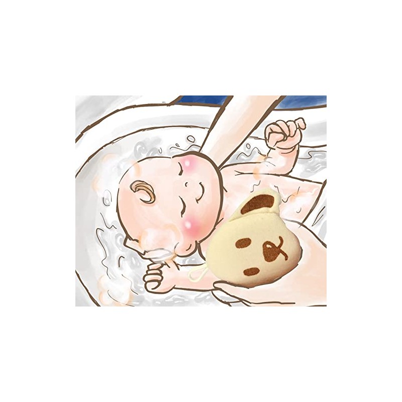 Nippon Puff Dog Baby -step- Organic Cotton Bath Sponge d