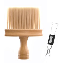 Keycap Extractor Switch Extractor Stainless Steel Keycap Removal Tool with 1 PCS Wooden Brushes Beech Brush Mechanical Keyboard Removal Tool Tool Fixing Keyboard Laptop Tool (Black+Yellow)