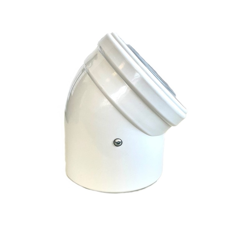 Uzman-Versand, Concentric Exhaust Pipe/45° Bend, Diameter 60/100 mm, Elbow, Angle,