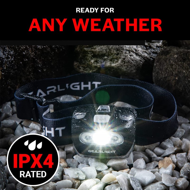 LED Headlamp Battery Powered 2-pack | Head Lamp Running Hunting