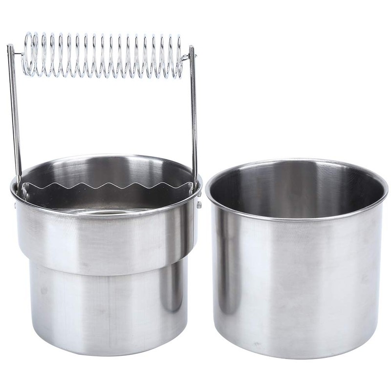 Artist Brush Washer Bucket Double Layer Filtration Basin Portable Stainless