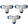 Water Filter 1/4" TEE T Piece Fridge Water Pipe Fitting