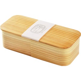Yamako 80187 Japanese Lunch Box, Long Angle, Boxed, 22.0 fl oz (640 ml)