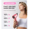 MelodySusie Hair Dryer with Diffuser,1600W Powerful Ionic Blow Dryer with