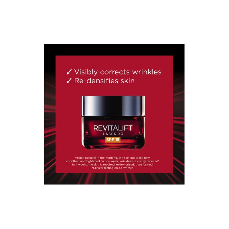 L'Oreal Revitalift Laser Spf15 Day Cream 50mL
