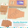 Cimeton 50Pcs Brown Paper Picture Frames 3" 4" 5" 6"