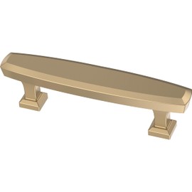 FRANKLIN BRASS Beveled (10-Pack) Cabinet Handles 3" Hole Center | Champagne Bronze Kitchen Pulls, Hardware for Dressers, Drawers, Furniture P38482C-CZ-B