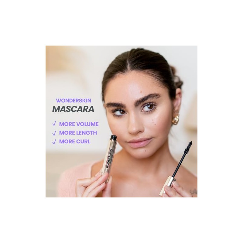 Wonderskin Power'full Mascara - Black Mascara for Length & Volume