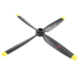 Lightweight RC Propellers Accessory,4 Blade Replacement RC Prop, Low Noise Model Spare Propeller Part Accs RC Plane