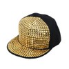 Gold Rock Star Cap with Gold Studs for Adults -