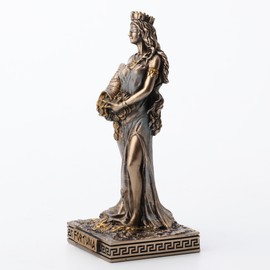 Veronese Design 3 1/2 Inches Fortuna Greek Goddess of Good Fortune Resin Miniature Statue Figurine Collectible