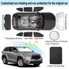 TINGLU Window Shades for Toyota Highlander 2014-2019 Accessories Side Full