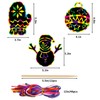 DIYASY Christmas Scratch Art Paper,96Pcs Crafts Kits Magic Rainbow Scratch