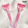 Goodnwill 굿앤윌 다리 겨드랑이 여성 제모 면도기 6중날 핑크 2개입