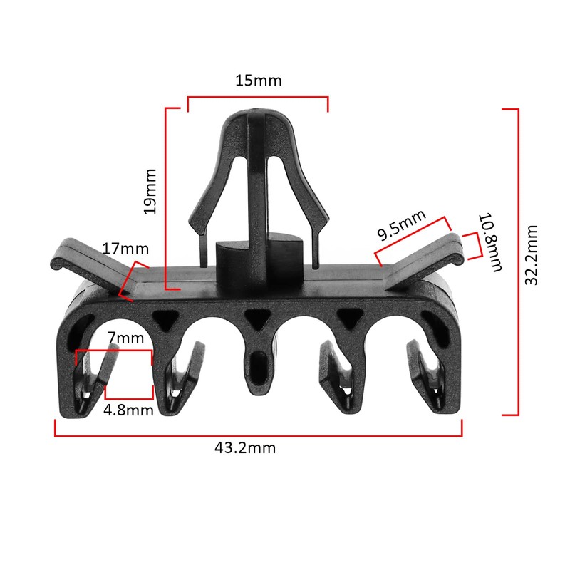 Be In Your Mind 20Pcs Brake Line Pipe Retainer Clip