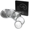 Ciathelife Stainless Steel Tableware Plates, Bowls, Cutlery, Dinnerware Set, Plates,