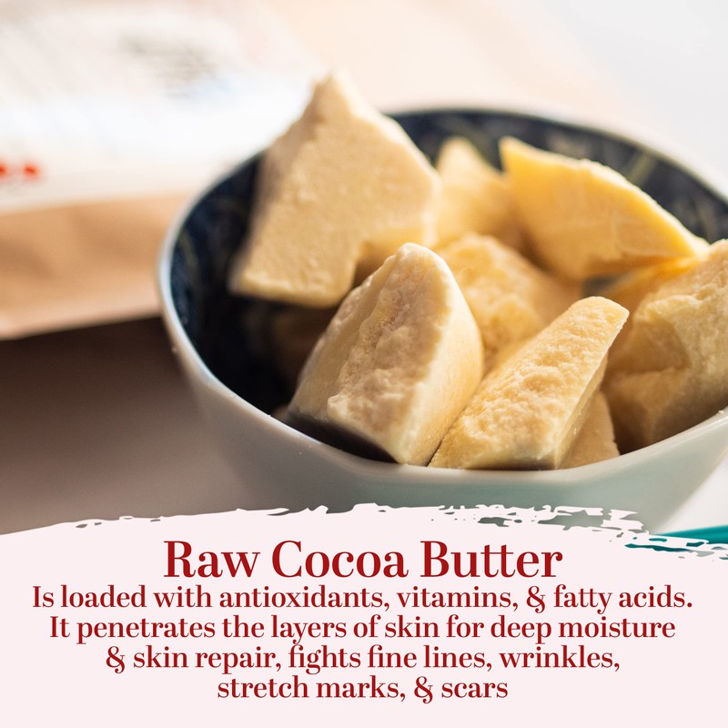 Body Butter Making Kit with Unrefined Shea Butter, Raw Cocoa