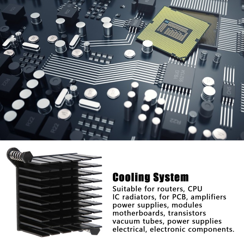 10Pcs Compact Motherboard Radiator Aluminum Cooling System for Computers Heat