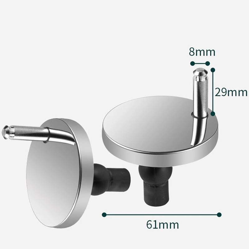 2 PCS Toilet Seat Hinge Fixings, Quick Release Toilet Seat