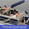 99-001524 Bimini Top Bracket Pontoon Top Bimini Clips for Boats,