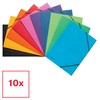 Esselte Corner Folder A4 with Elastic Bands, Pack of 10,