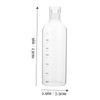 Mikinona Large Capacity Clear Plastic Water Bottle with Scale Hydration
