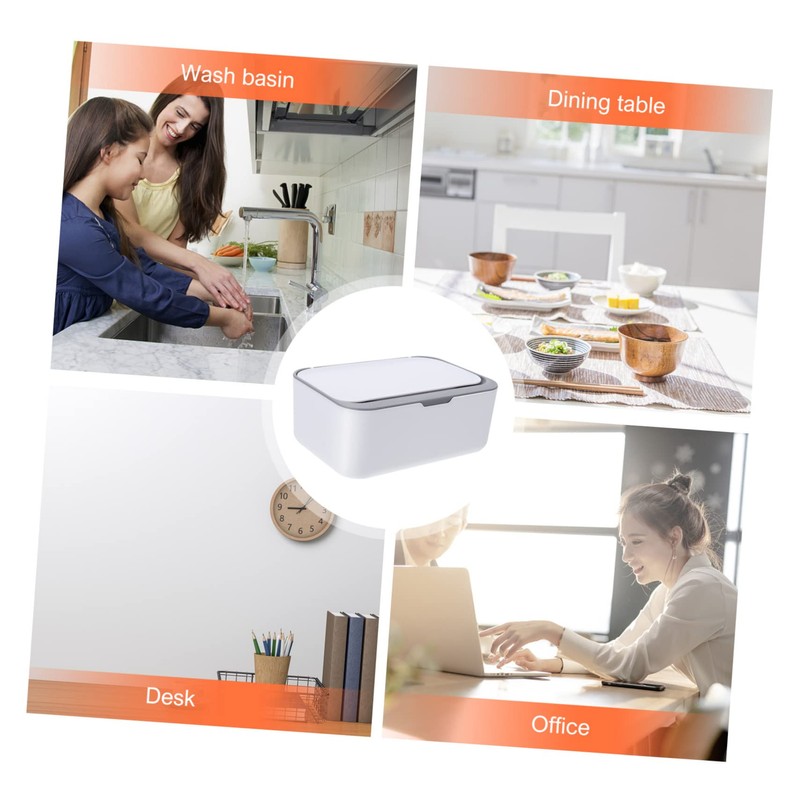 KONTONTY Wet Dry Tissue Box Holder Safe Non-Slip Material Perfect