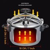 Aluminum Pressure Cooker, 3L/4L/5L Large Capacity Pressure Cooker for Gas