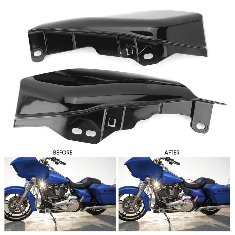 Gorgeri Motorcycle Mid-Frame Air Deflector Heat Shield Trim Cover for