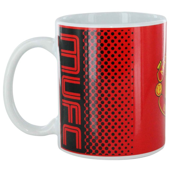 MUFC Official Manchester United 11oz Ceramic Football Crest Mug (Boxed