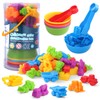 RAEQKS Counting Sorting Toys Matching Stacking Games with Bowls Sensory