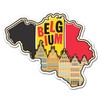 2 x 10 cm Belgien Vinyl-Aufkleber – Belgische Sehenswürdigkeiten, Stadt,