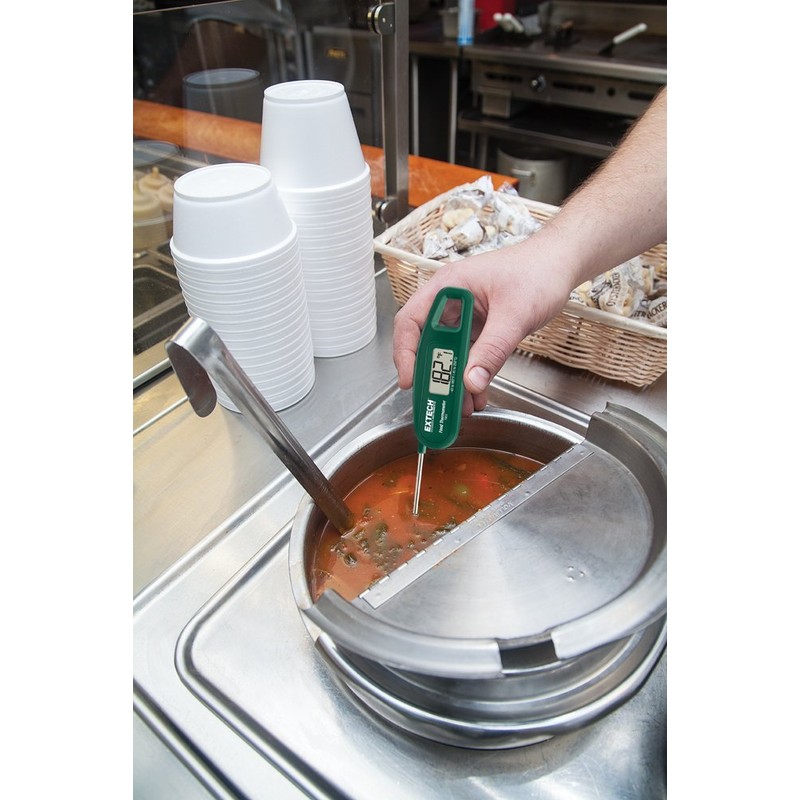 EXTECH TM55 NSF Pocket Fold-Up Food Thermometer, -40 to 482