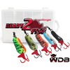 Angel-Berger Wild Devil Baits Blinker Assortment in Box, Blinker Artificial