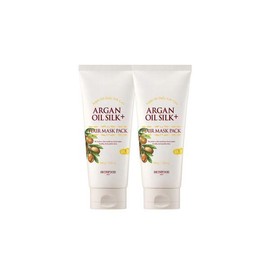 Skinfood 아르간오일 실크 플러스 헤어 마스크팩 2개 Argan Oil Silk Plus Hair Mask Pack (Set of 2) [Argan Oil Silk Plus Hair Mask Pack 2 pieces]