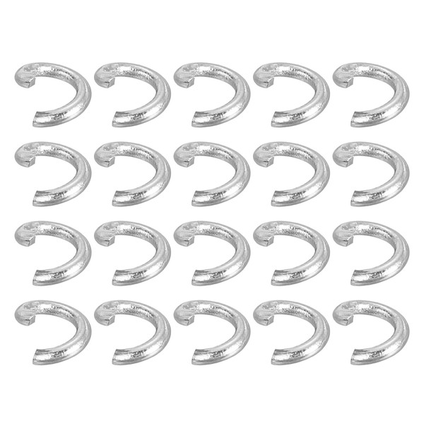 sourcing map 300Pcs Open Jump Rings, 4mm 316 Stainless Steel